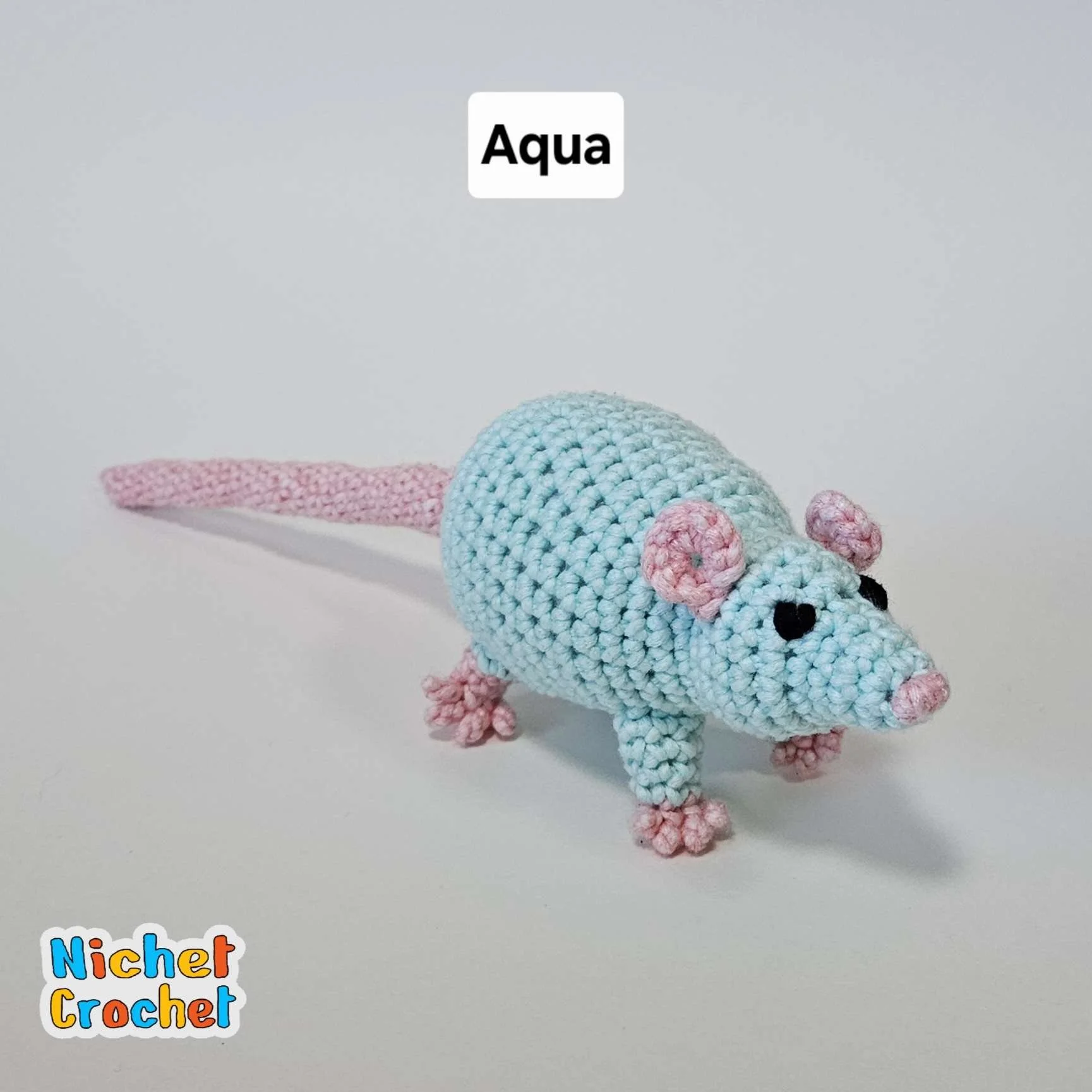 Zombie Rat and Saddle for Rat Jockey, MINI ACCESSORY — Nichet Crochet